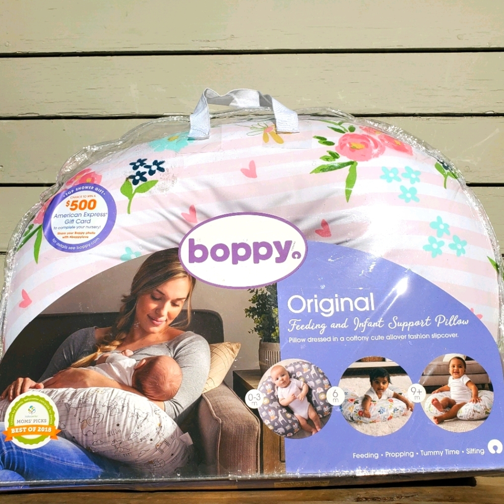 New in Package Floral Boppy Breastfeeding Pillow